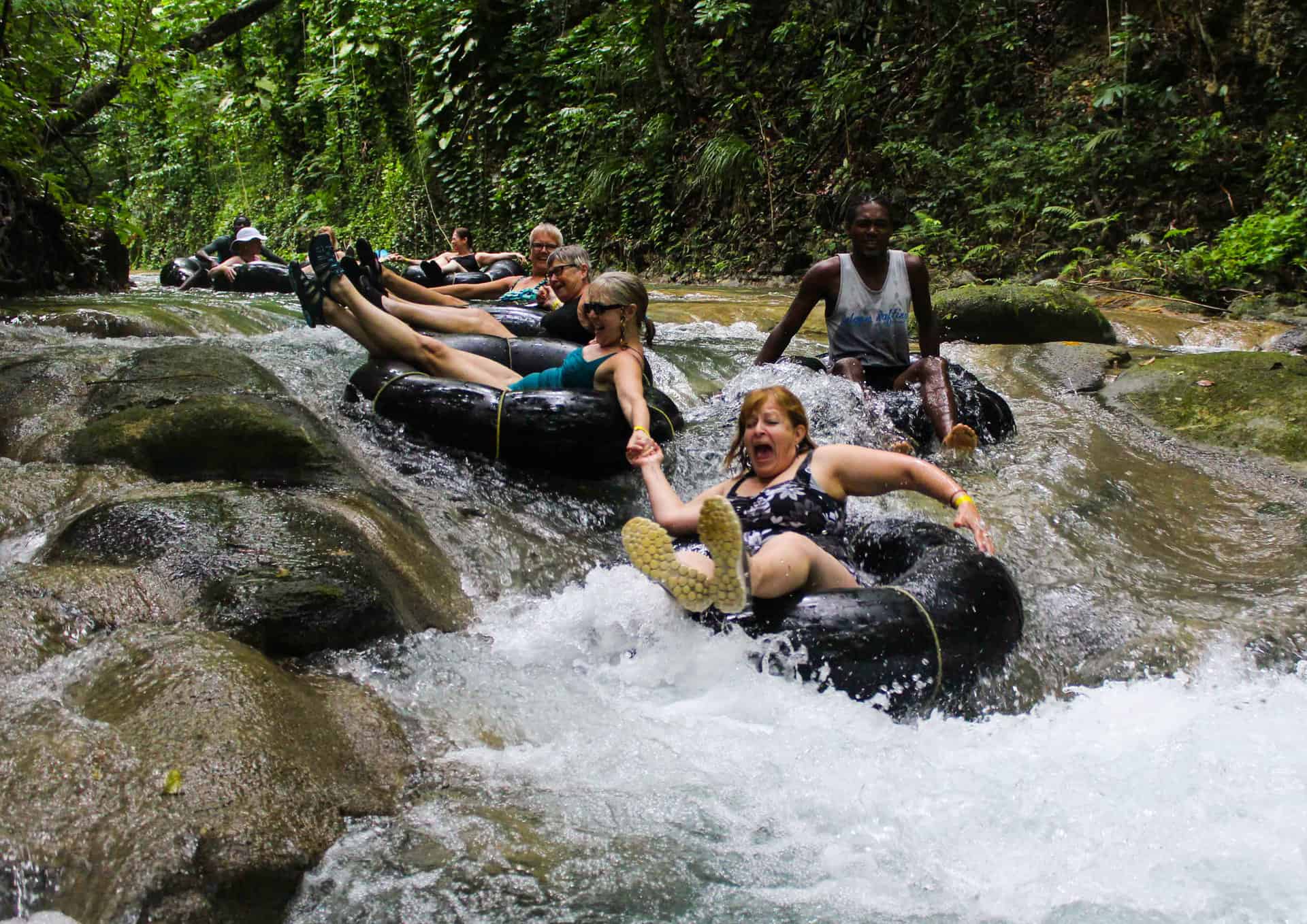 Jamaica Cruise Excursions Ocho Rios Dunns River Falls And River Tubing